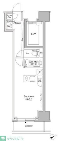 ザ・パークハビオ日本橋茅場町の物件間取画像